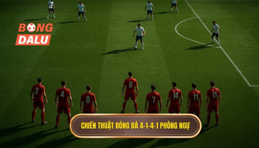 Chiến thuật bóng đá 4-1-4-1 phòng ngự