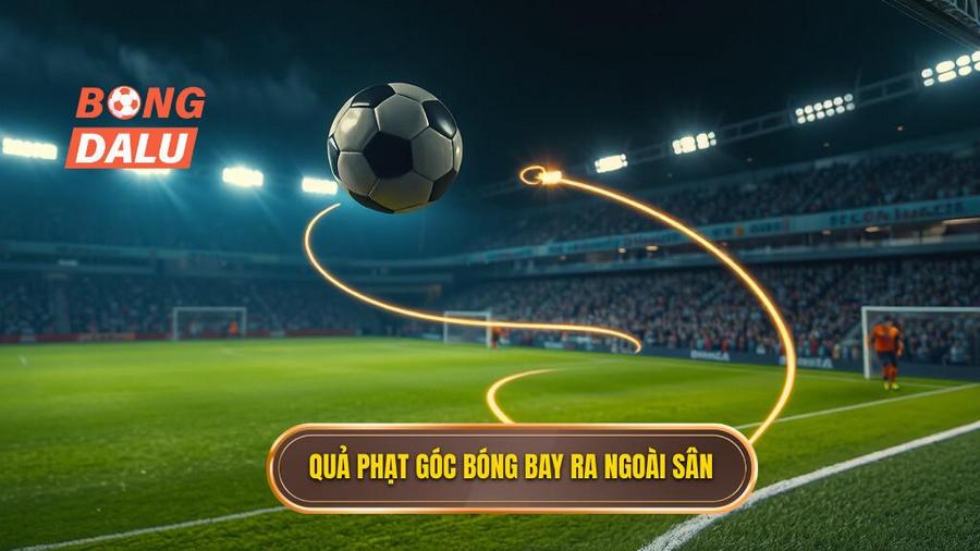2. Quả phạt góc bóng bay ra ngoài sân