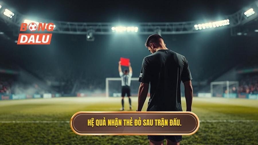 3. Hệ quả nhận thẻ đỏ sau trận đấu.
