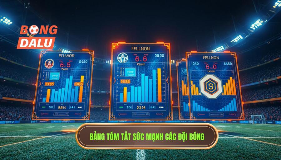 Bảng tóm tắt sức mạnh các đội bóng